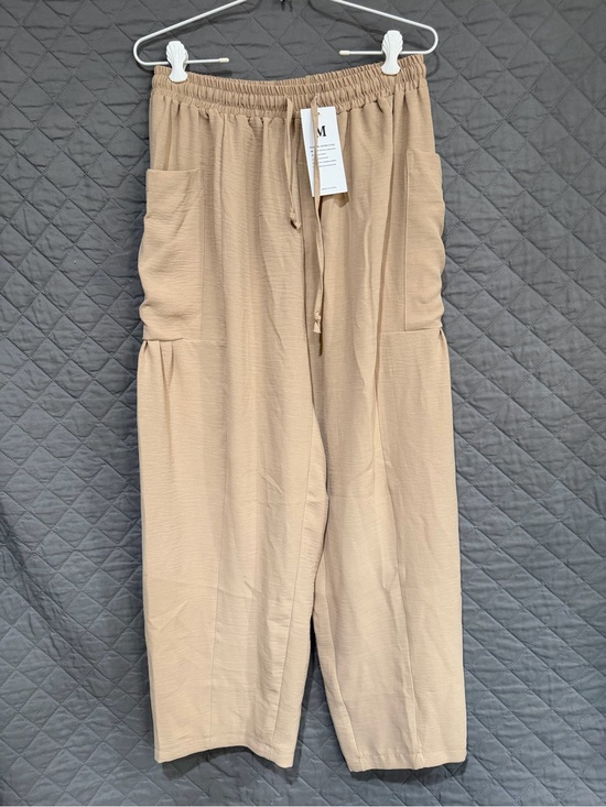 Madewell Pants - Madewell Relaxed Wide-Leg Drawstring Pants - Taupe (M)